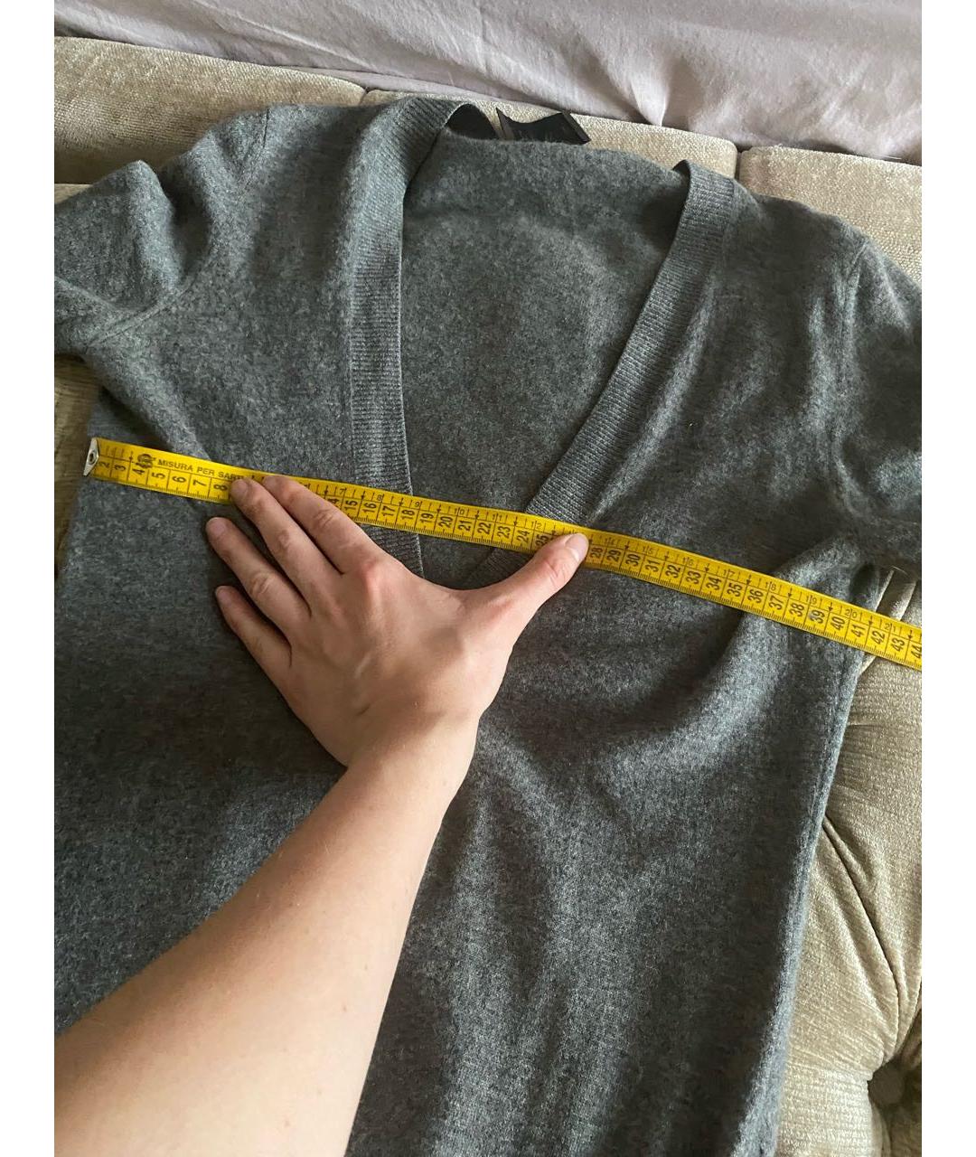LOEWE Серый кашемировый кардиган, фото 7