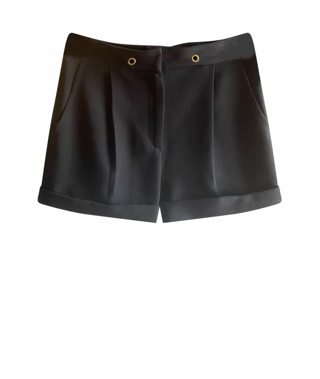 SANDRO Черные полиэстеровые шорты, фото 1