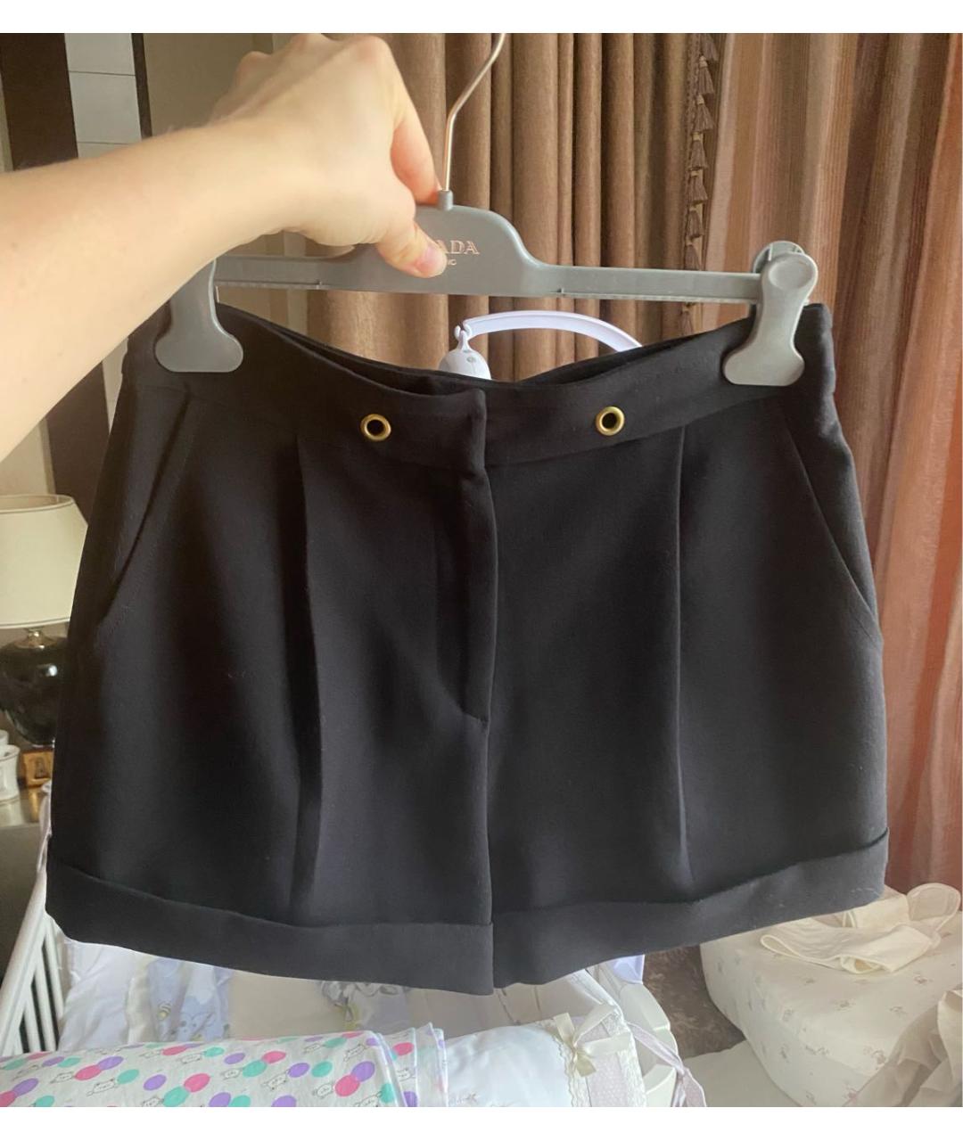 SANDRO Черные полиэстеровые шорты, фото 9