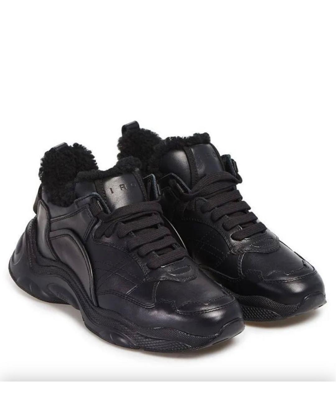 IRO Черные кожаные кроссовки, фото 2