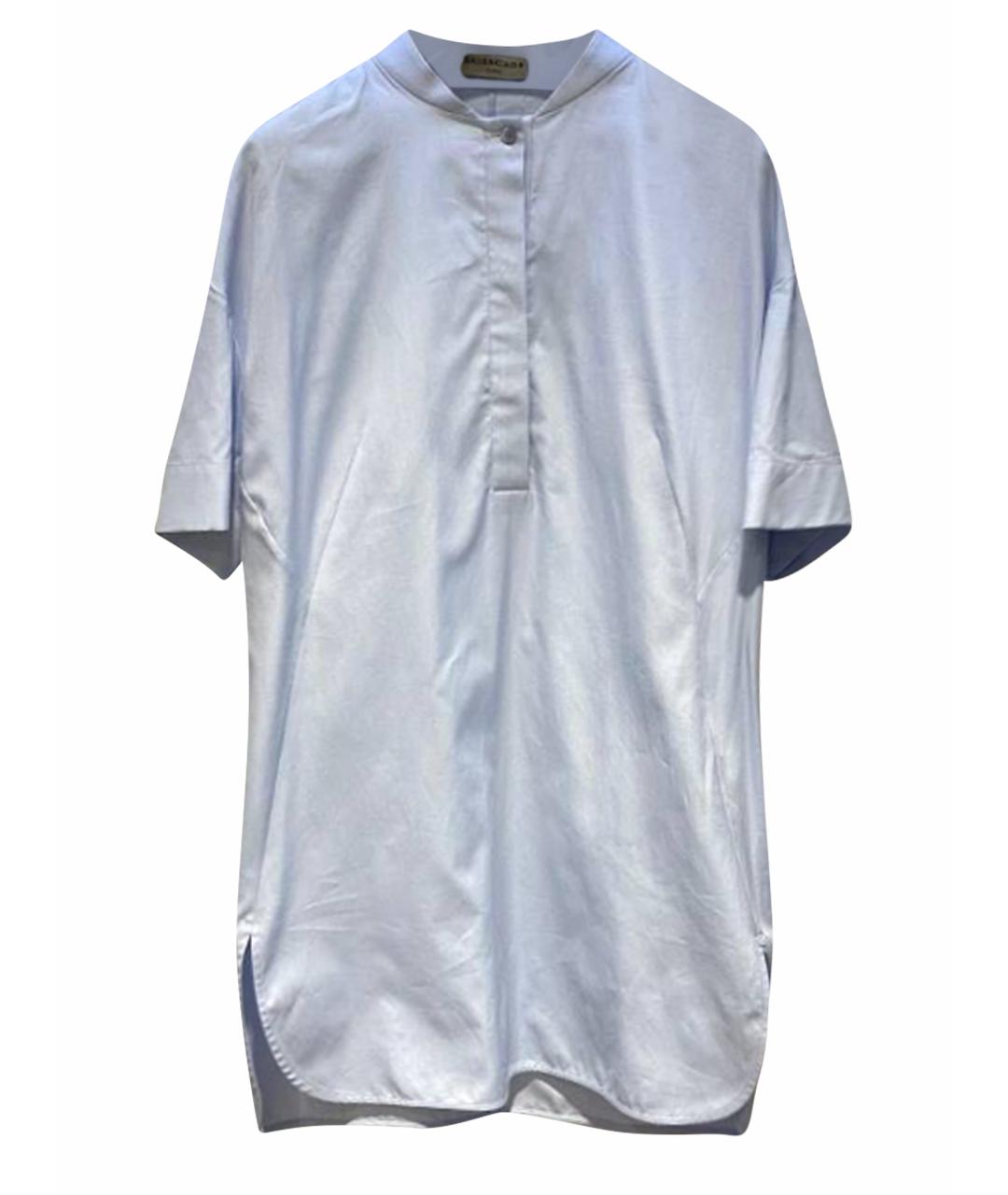 BALENCIAGA Голубая хлопковая рубашка, фото 1