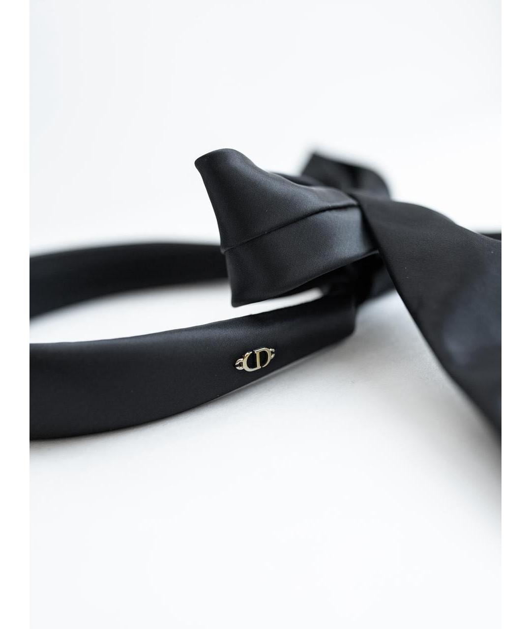 CHRISTIAN DIOR Черный ободок, фото 3