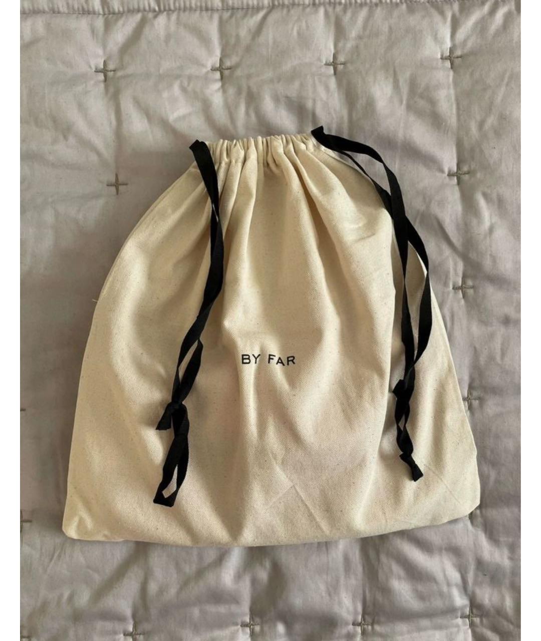 BY FAR Розовая кожаная сумка с короткими ручками, фото 6