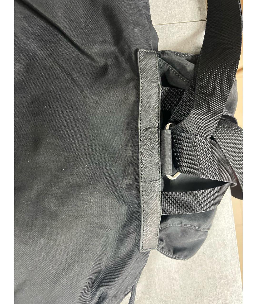 PRADA Черный тканевый рюкзак, фото 8
