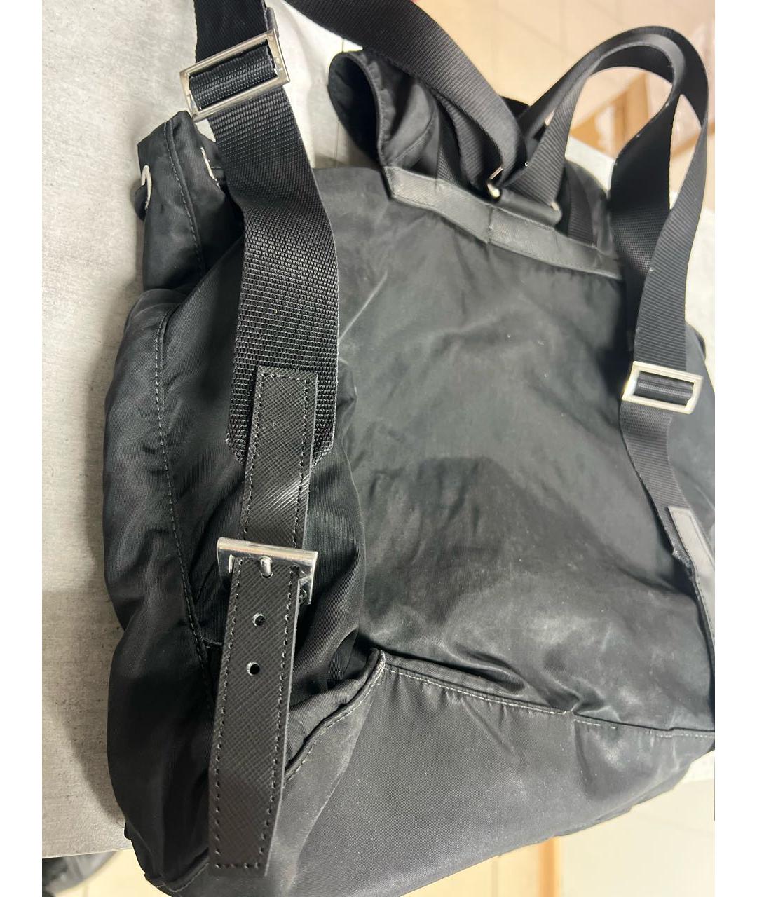 PRADA Черный тканевый рюкзак, фото 4