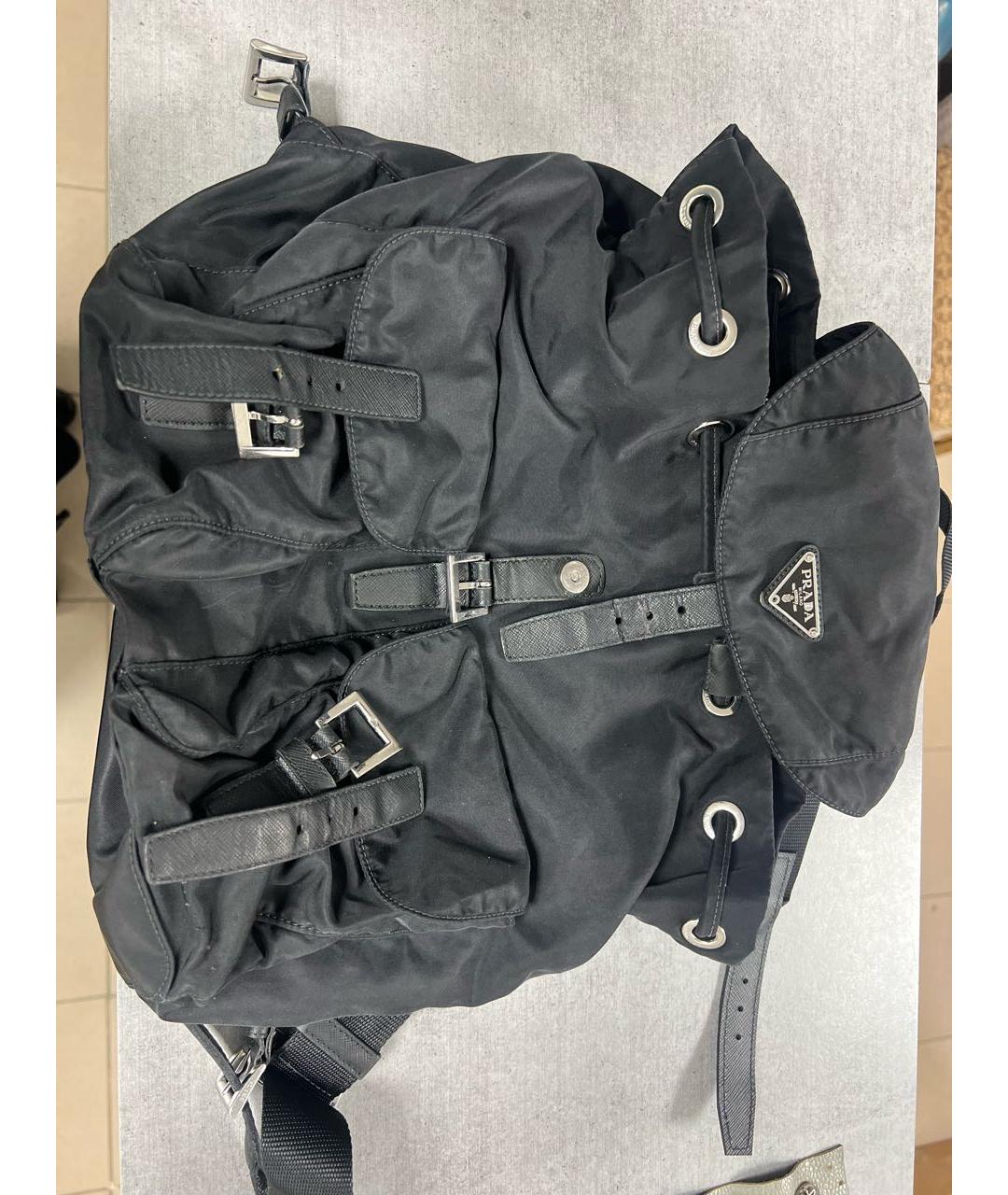 PRADA Черный тканевый рюкзак, фото 3