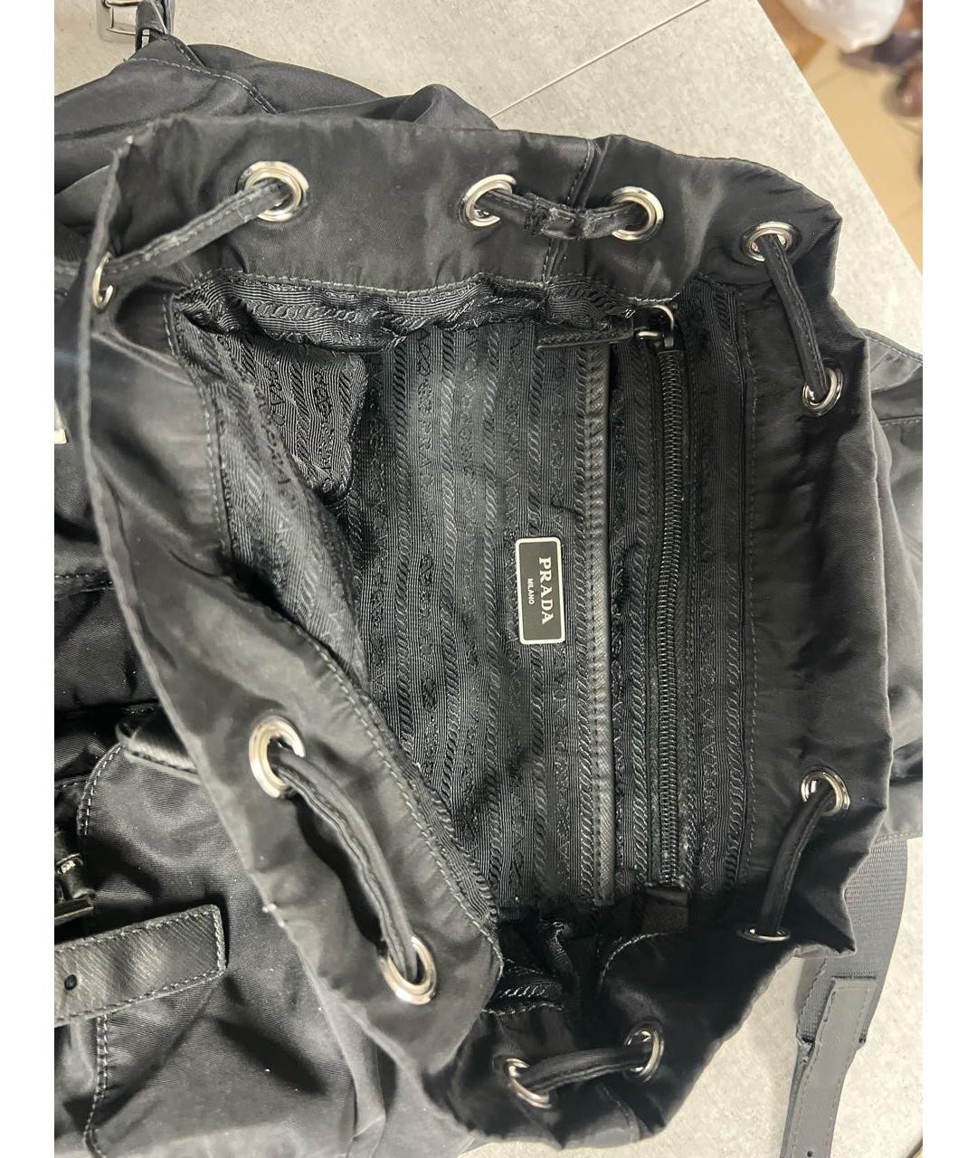 PRADA Черный тканевый рюкзак, фото 2