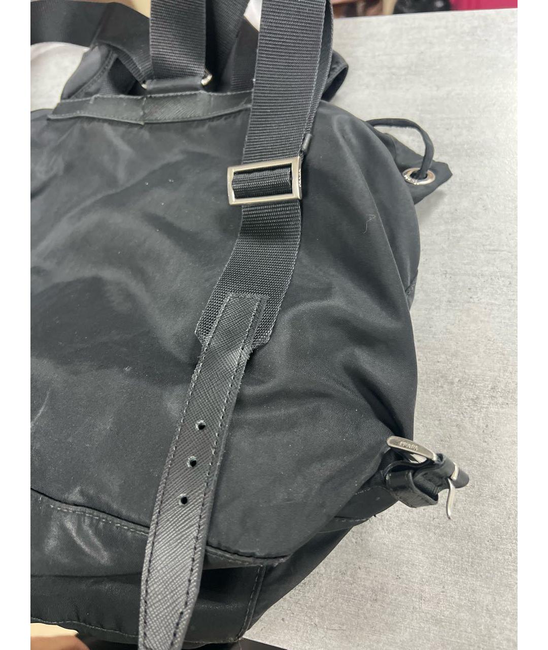 PRADA Черный тканевый рюкзак, фото 7
