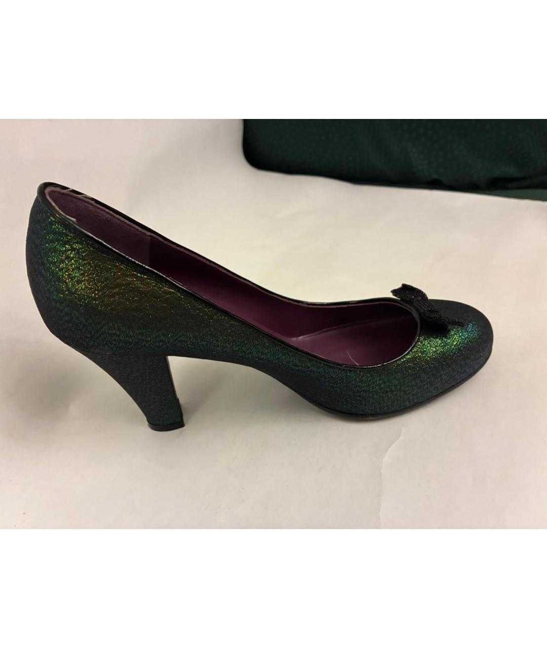 MARC JACOBS Зеленые кожаные туфли, фото 8
