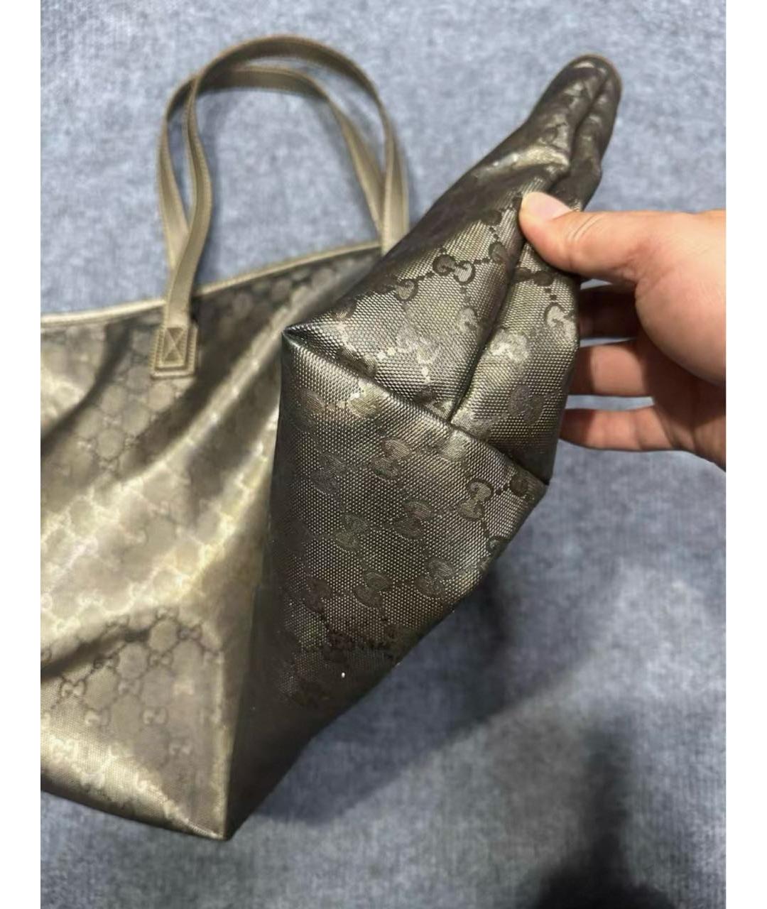 GUCCI Черная тканевая сумка тоут, фото 3