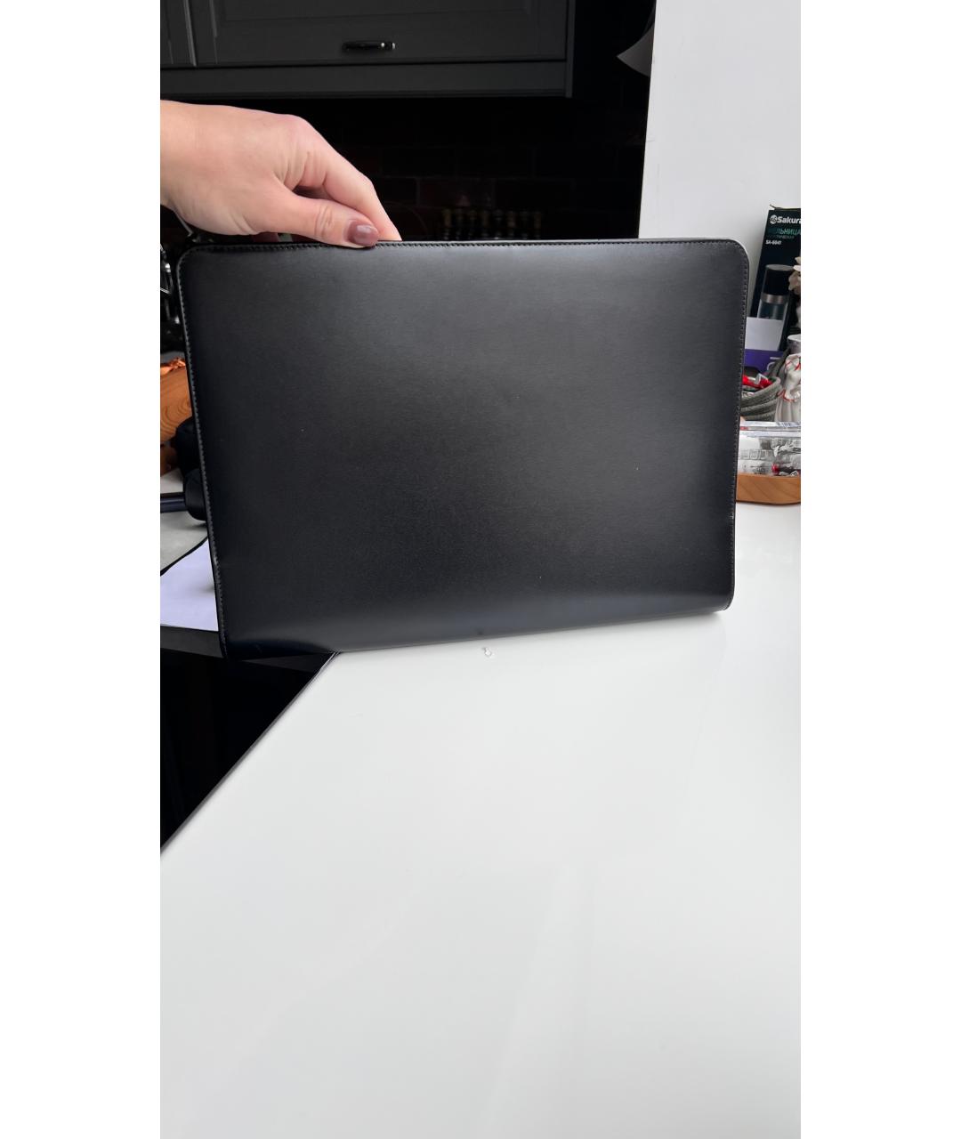 MONTBLANC Черная кожаная папка для документов, фото 3