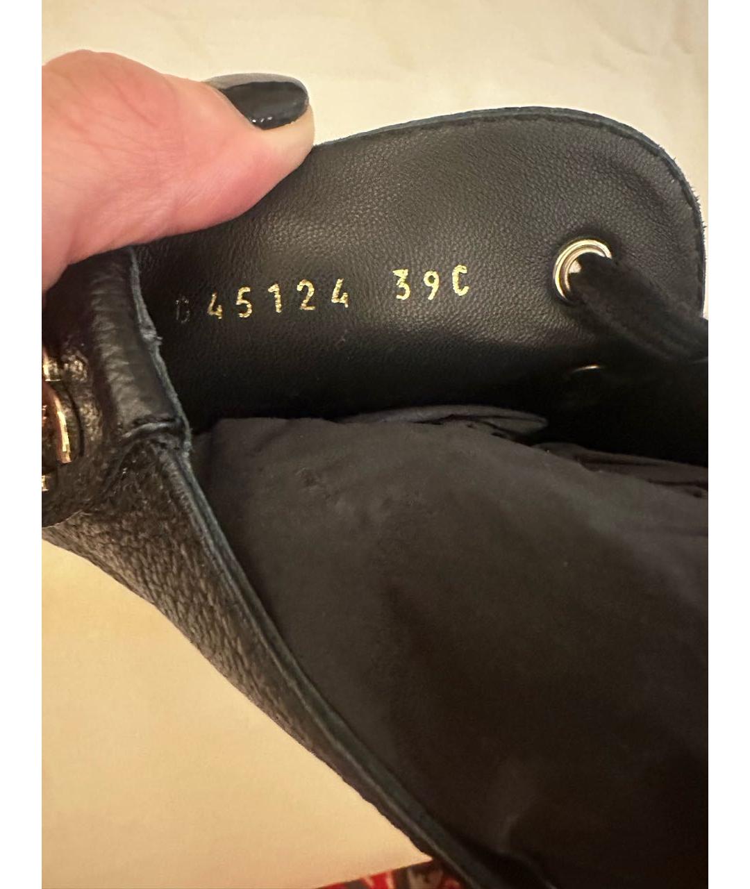 CHANEL Черные кожаные ботинки, фото 5