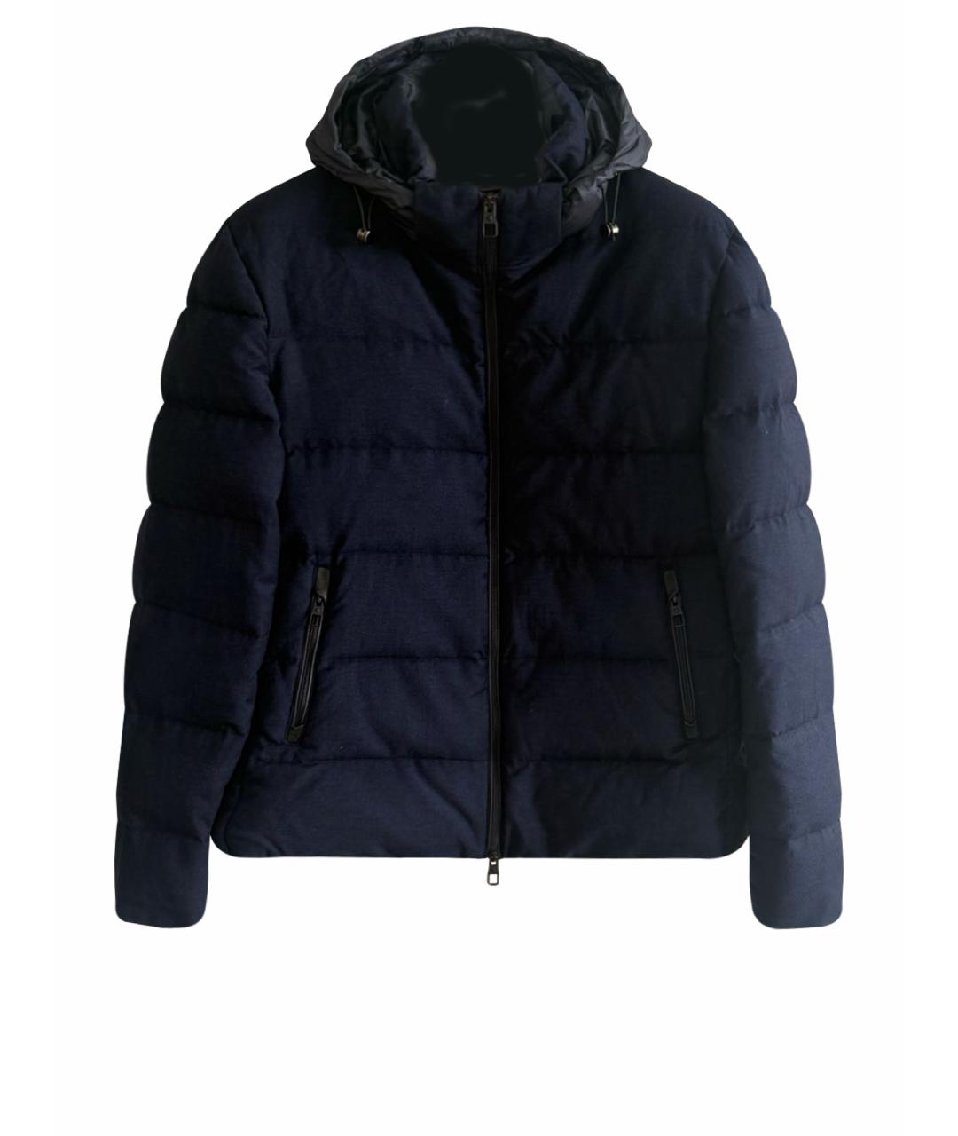 MONTECORE Темно-синий шерстяной пуховик, фото 1