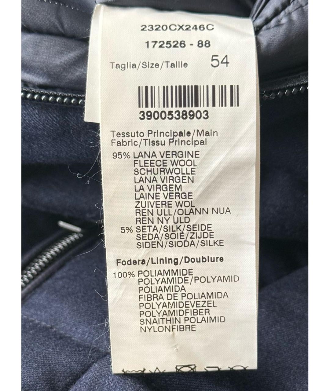 MONTECORE Темно-синий шерстяной пуховик, фото 8