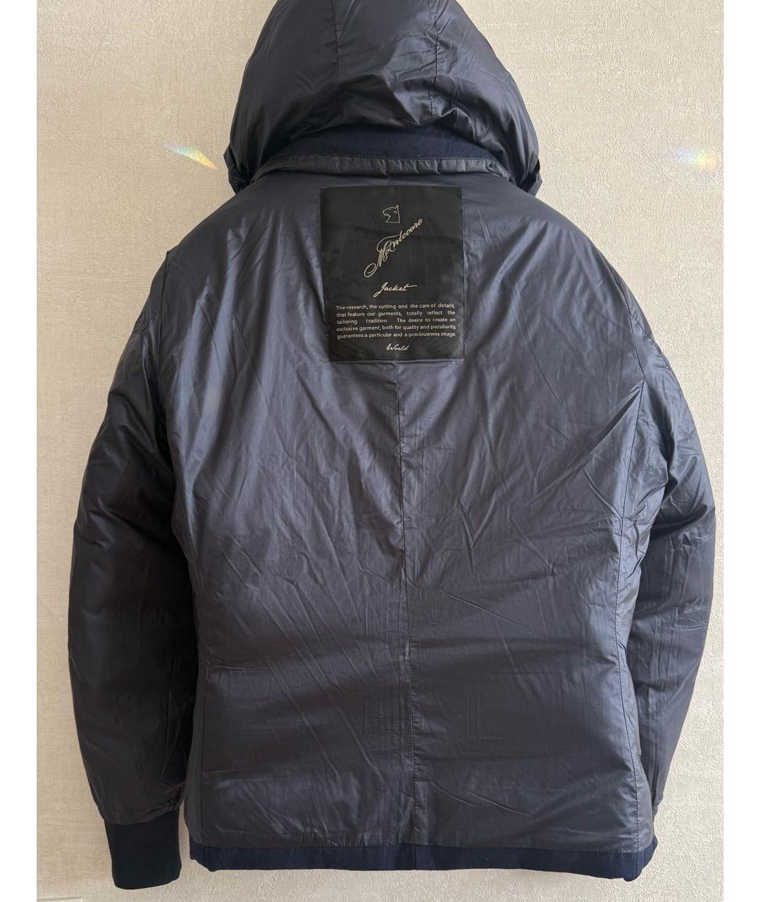 MONTECORE Темно-синий шерстяной пуховик, фото 4