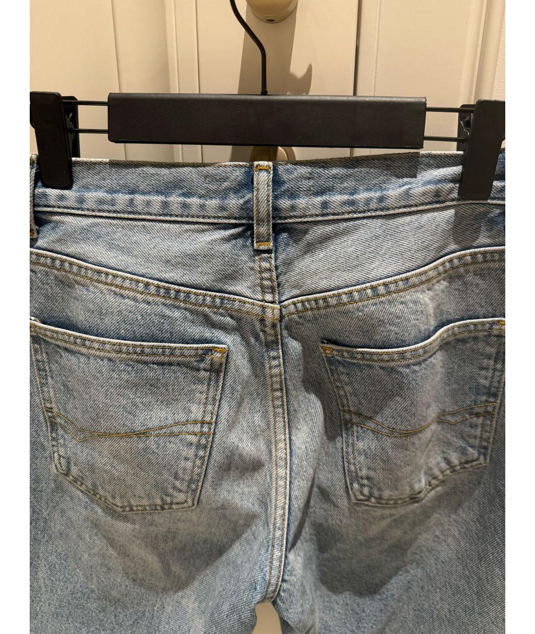 PERVERT Голубые хлопковые прямые джинсы, фото 4