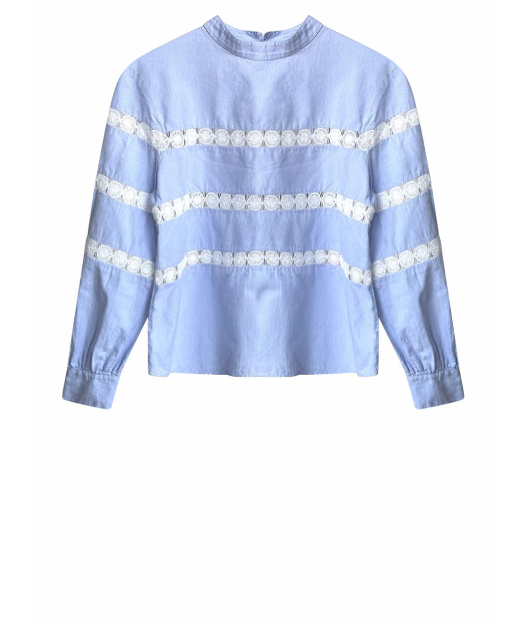 Tara Jarmon Голубая хлопковая рубашка, фото 1