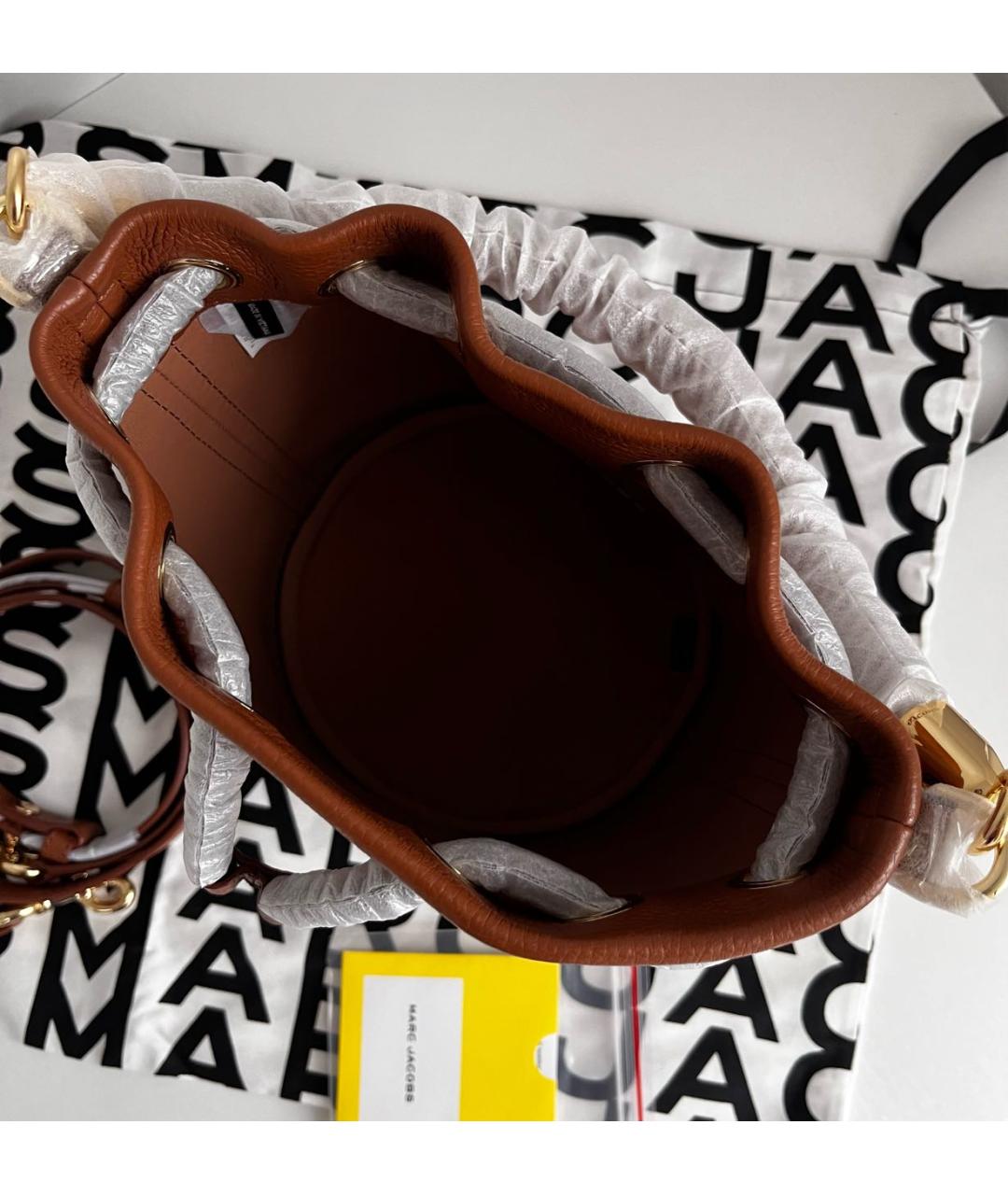 MARC JACOBS Коричневая кожаная сумка через плечо, фото 4