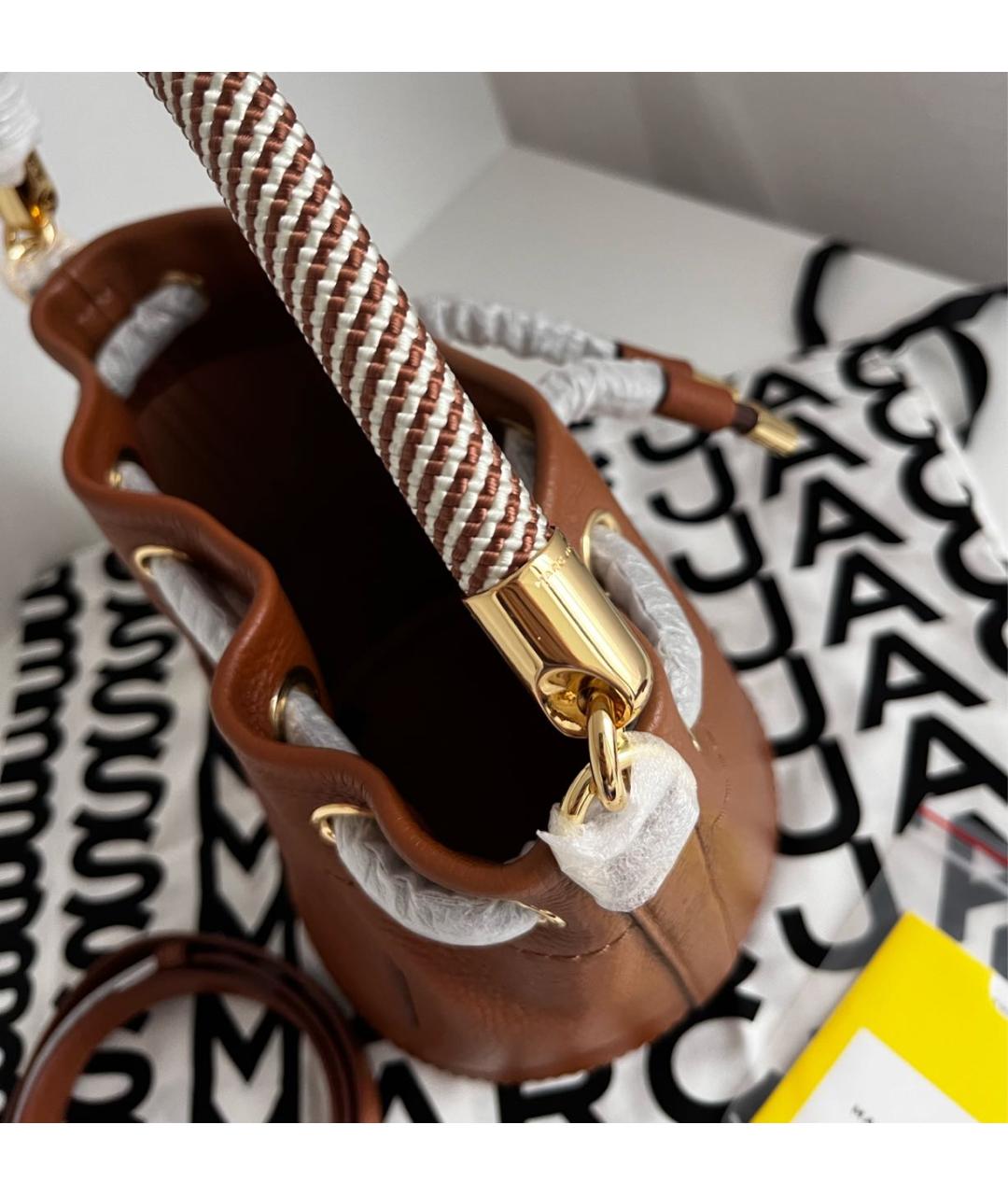 MARC JACOBS Коричневая кожаная сумка через плечо, фото 5