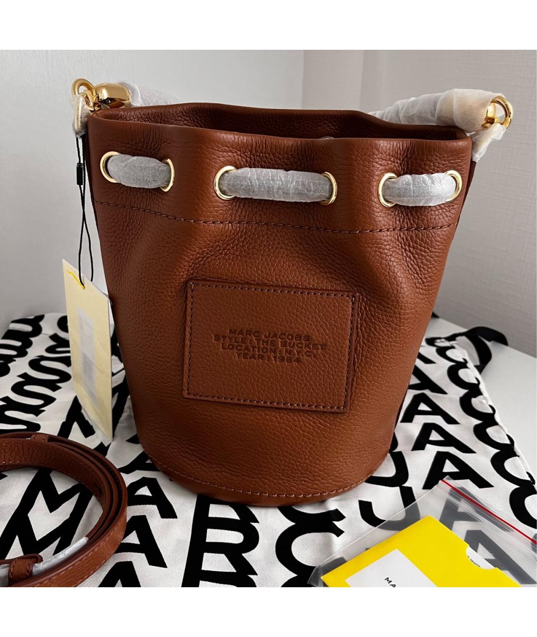 MARC JACOBS Коричневая кожаная сумка через плечо, фото 3