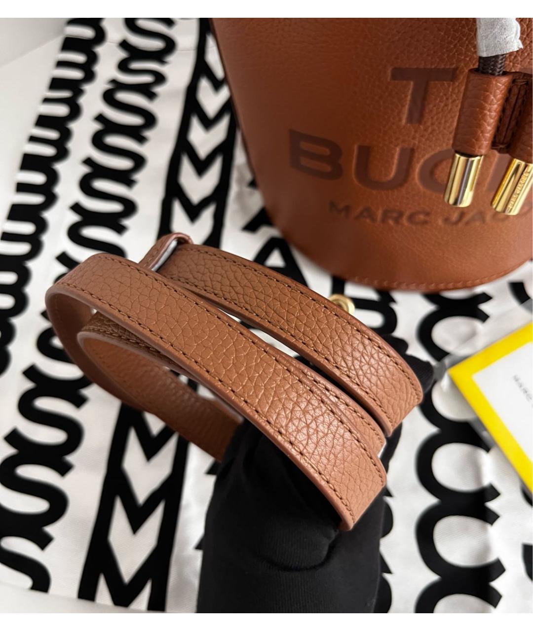 MARC JACOBS Коричневая кожаная сумка через плечо, фото 6