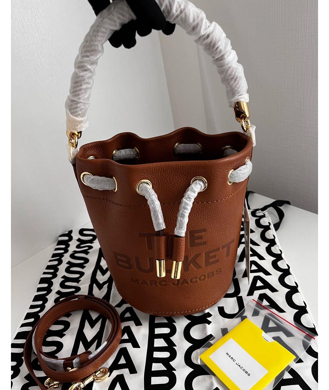 MARC JACOBS Коричневая кожаная сумка через плечо, фото 8