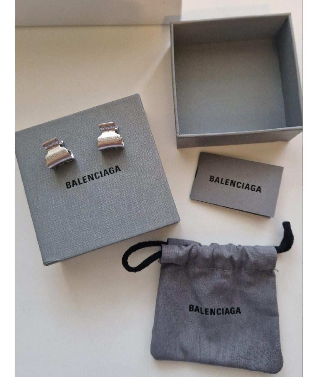 BALENCIAGA Серебряная заколка, фото 7