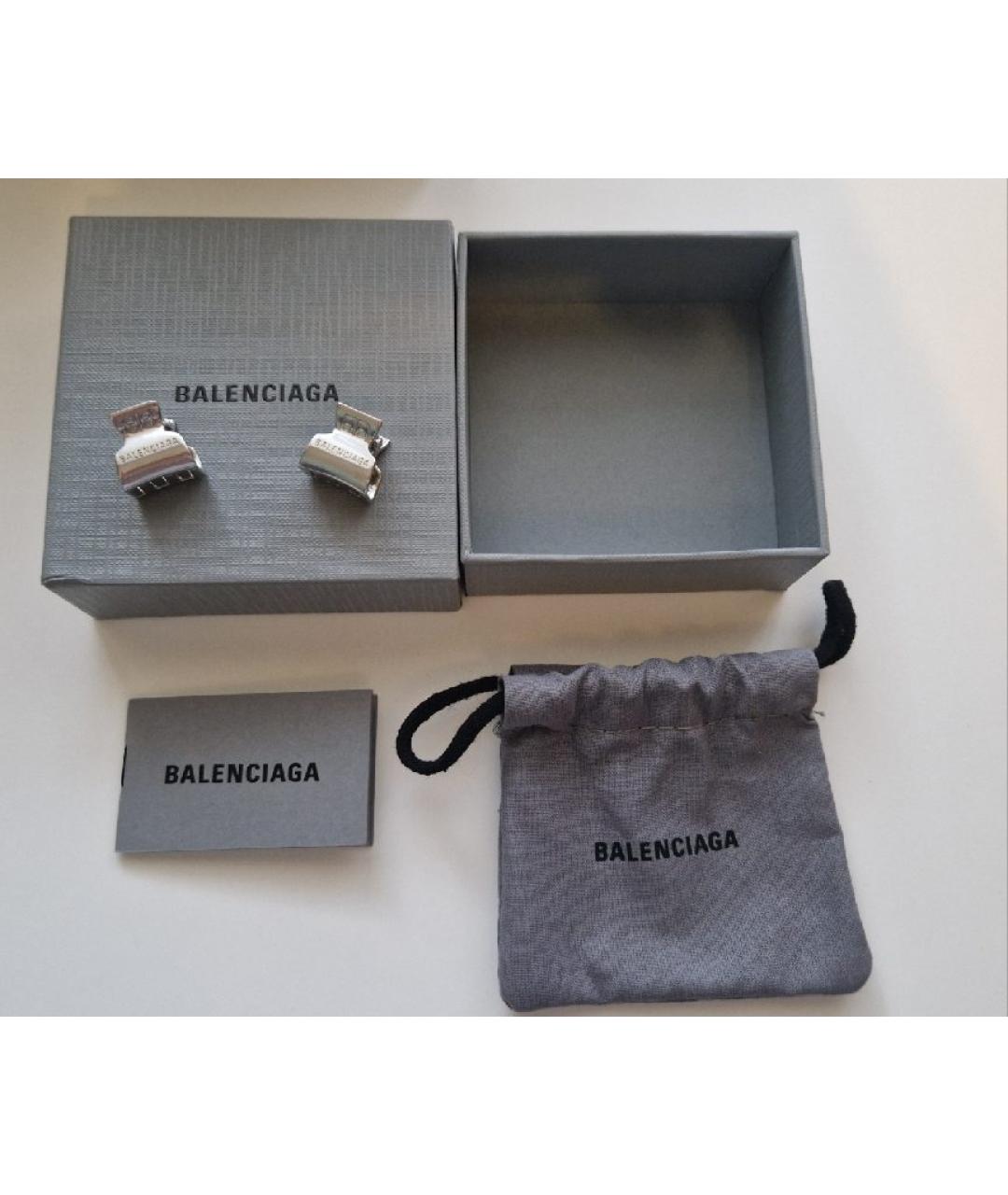 BALENCIAGA Серебряная заколка, фото 4