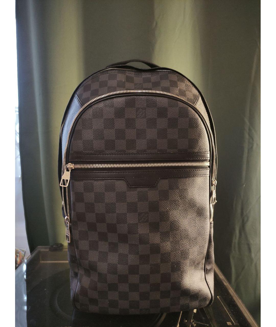 LOUIS VUITTON Бежевый кожаный рюкзак, фото 10