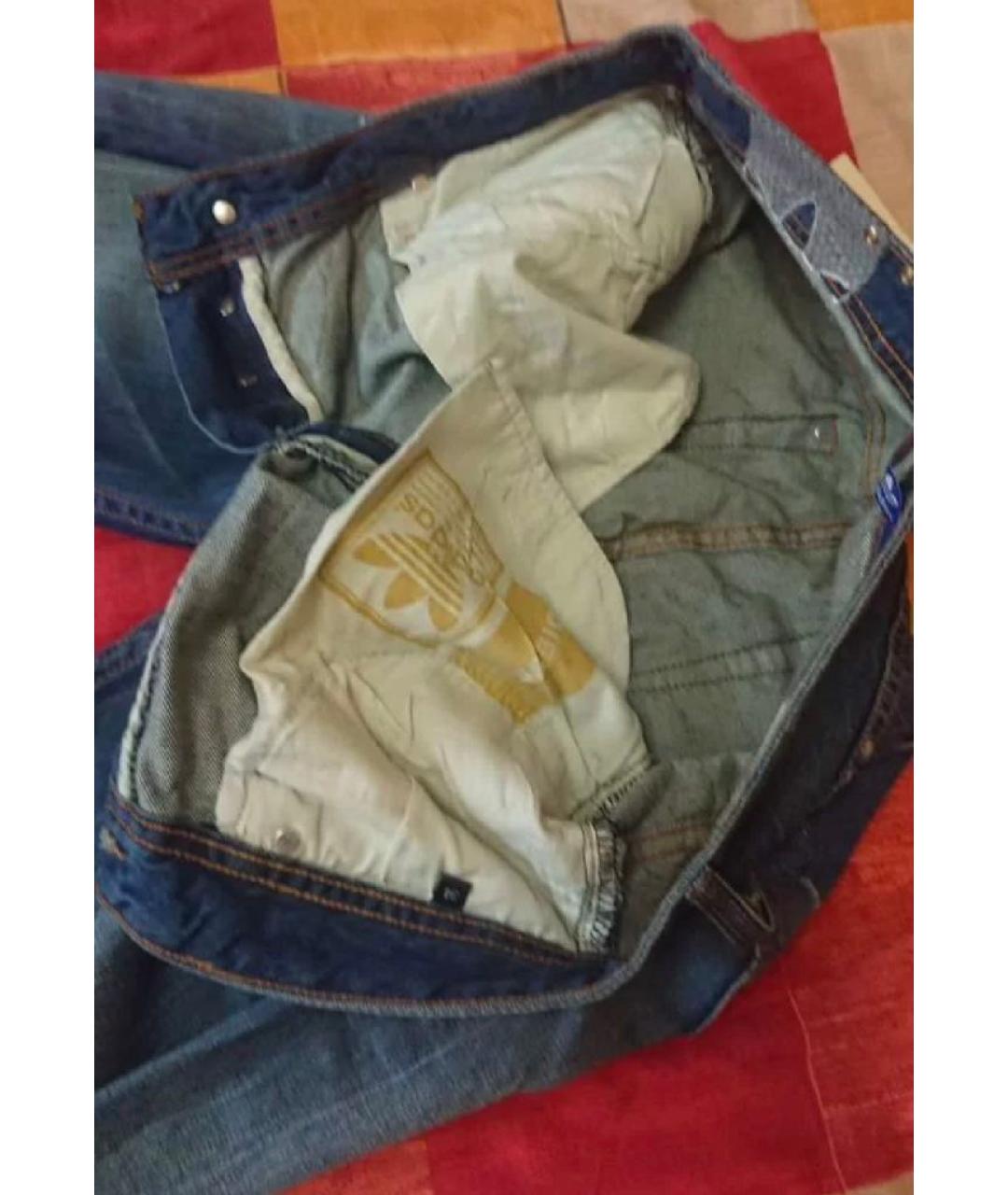 DIESEL Синие хлопковые прямые джинсы, фото 7