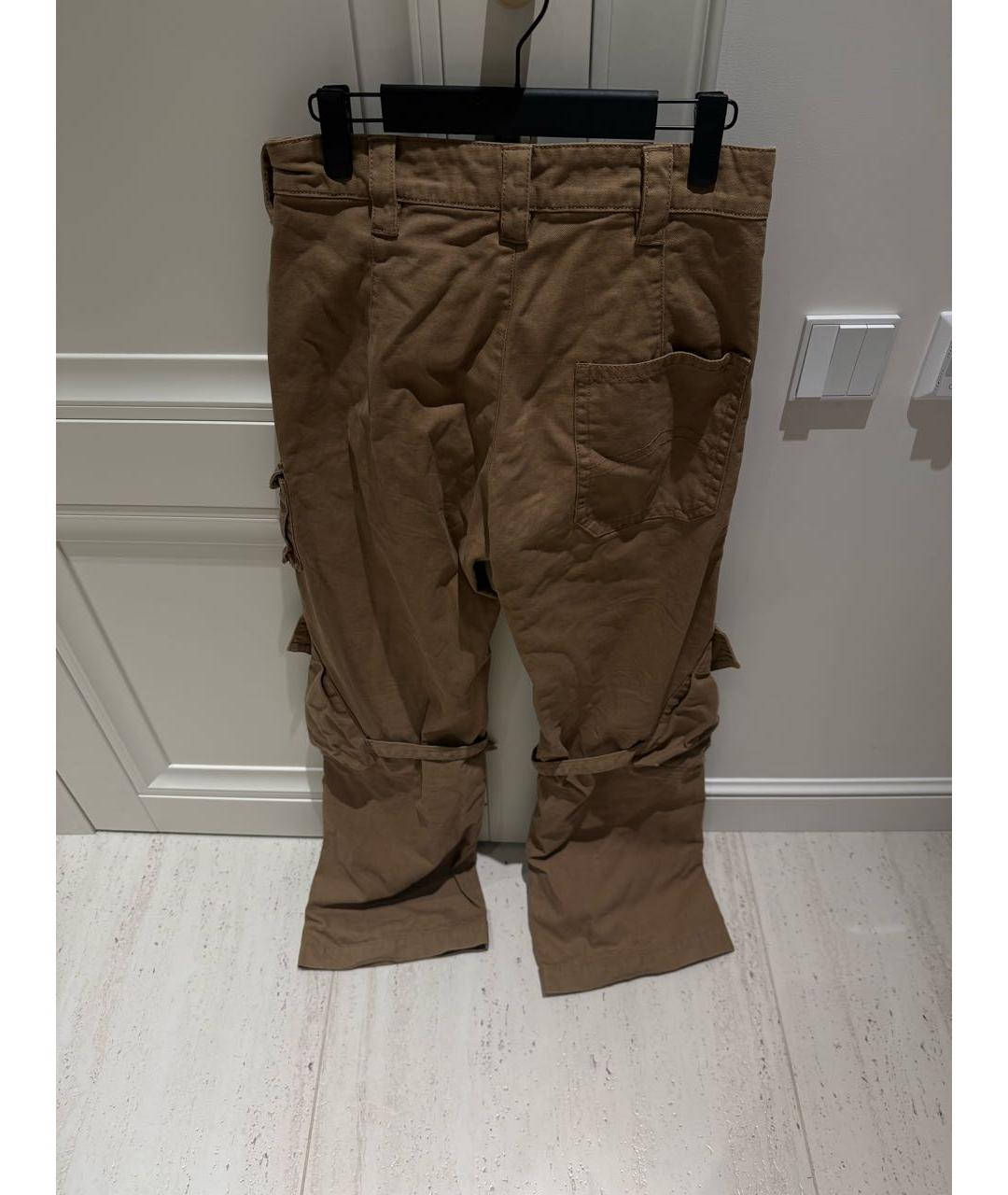 ACNE STUDIOS Коричневые хлопковые джинсы клеш, фото 2