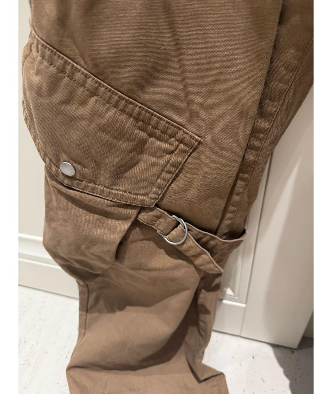 ACNE STUDIOS Коричневые хлопковые джинсы клеш, фото 4