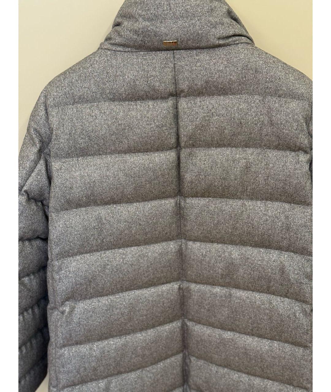HERNO Серый кашемировый пуховик, фото 2