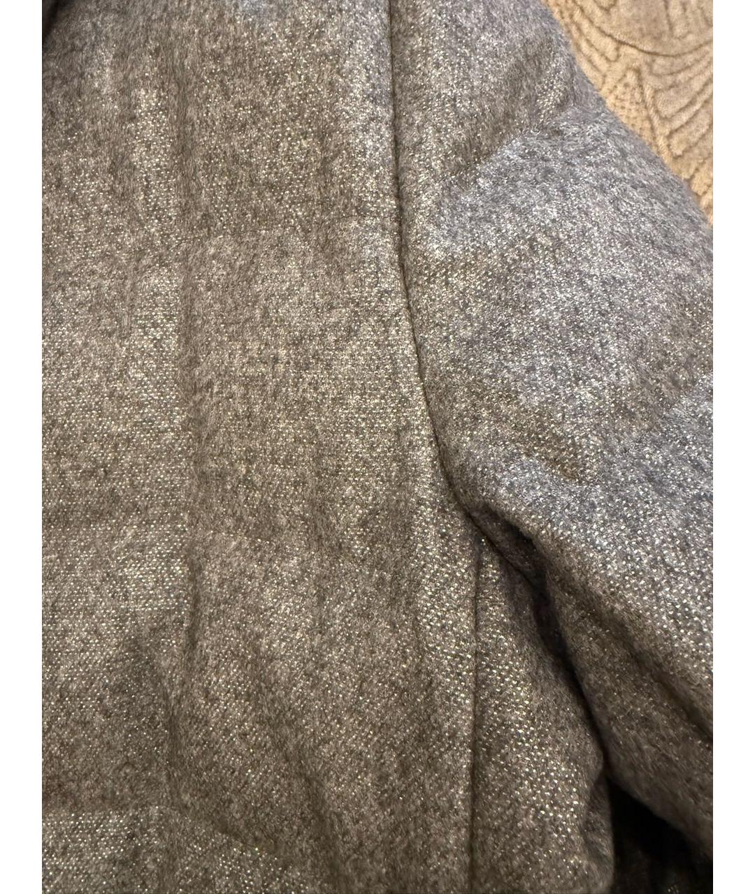 HERNO Серый кашемировый пуховик, фото 5