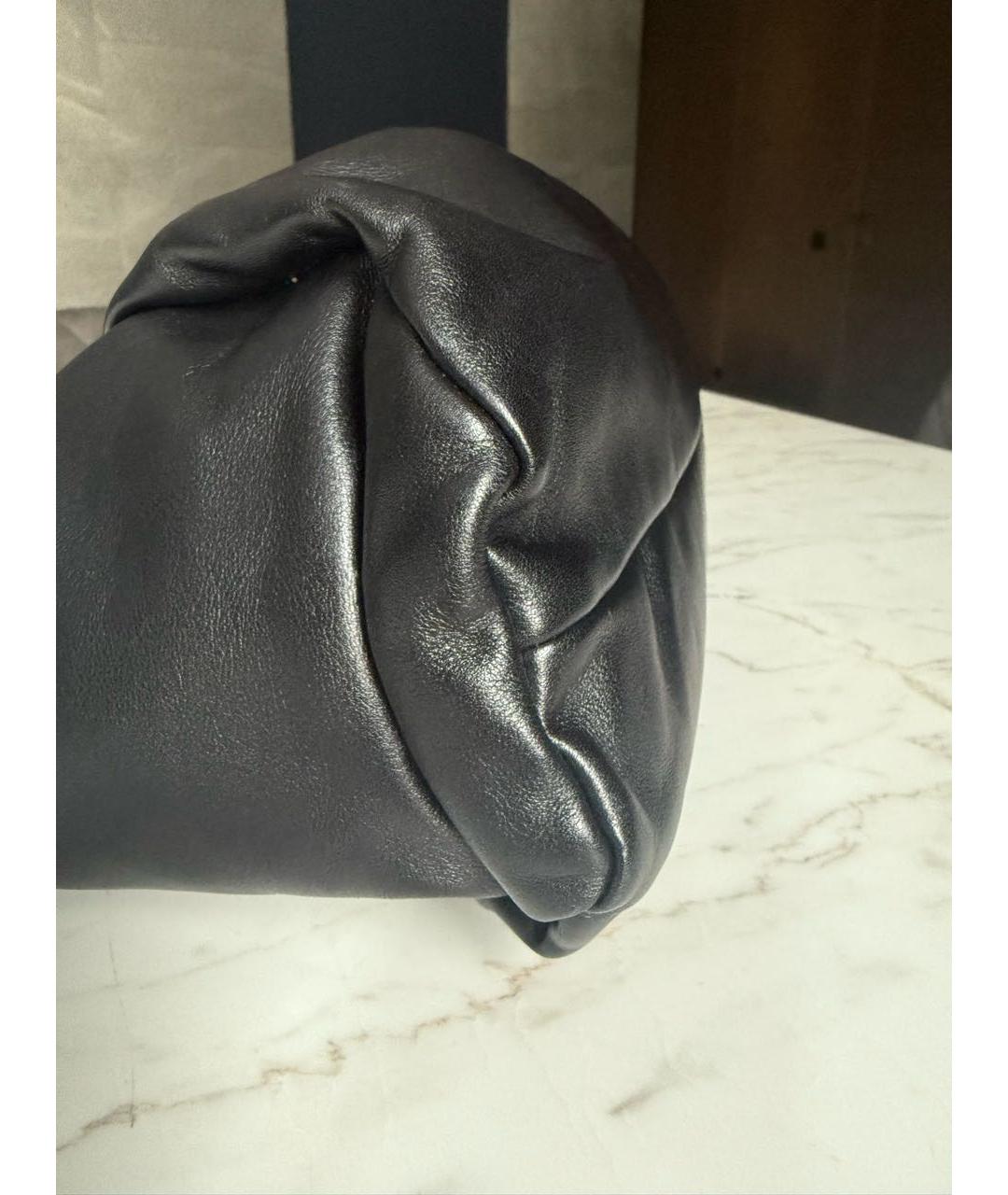 BOTTEGA VENETA Черная кожаная сумка с короткими ручками, фото 5