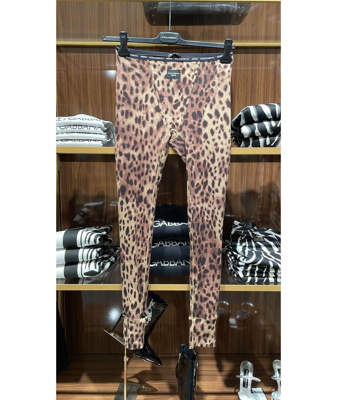 DOLCE&GABBANA Черные хлопковые леггинсы и велосипедки, фото 2