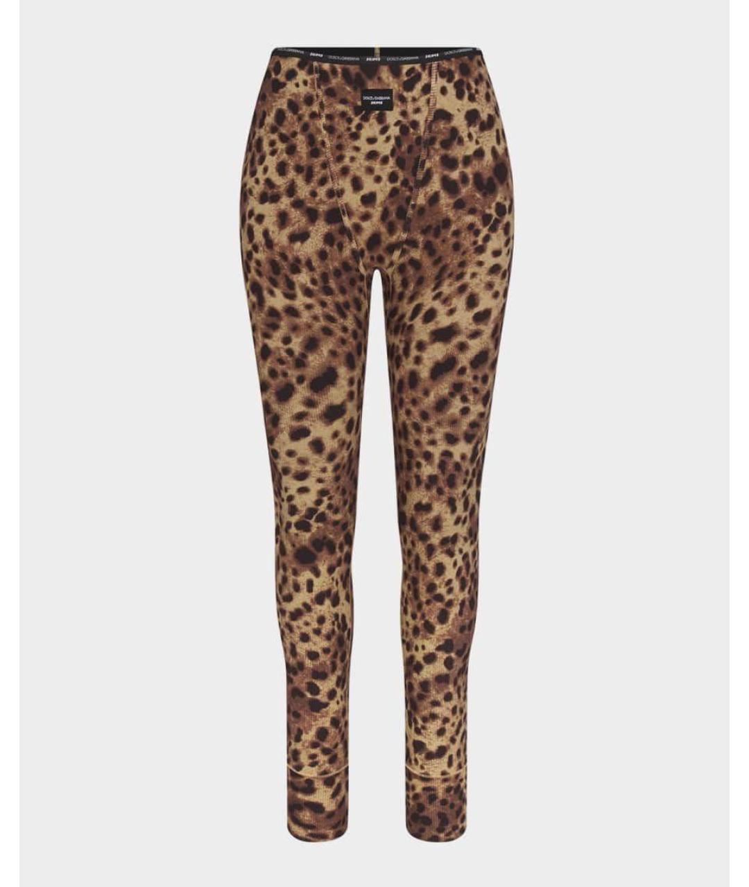 DOLCE&GABBANA Черные хлопковые леггинсы и велосипедки, фото 7