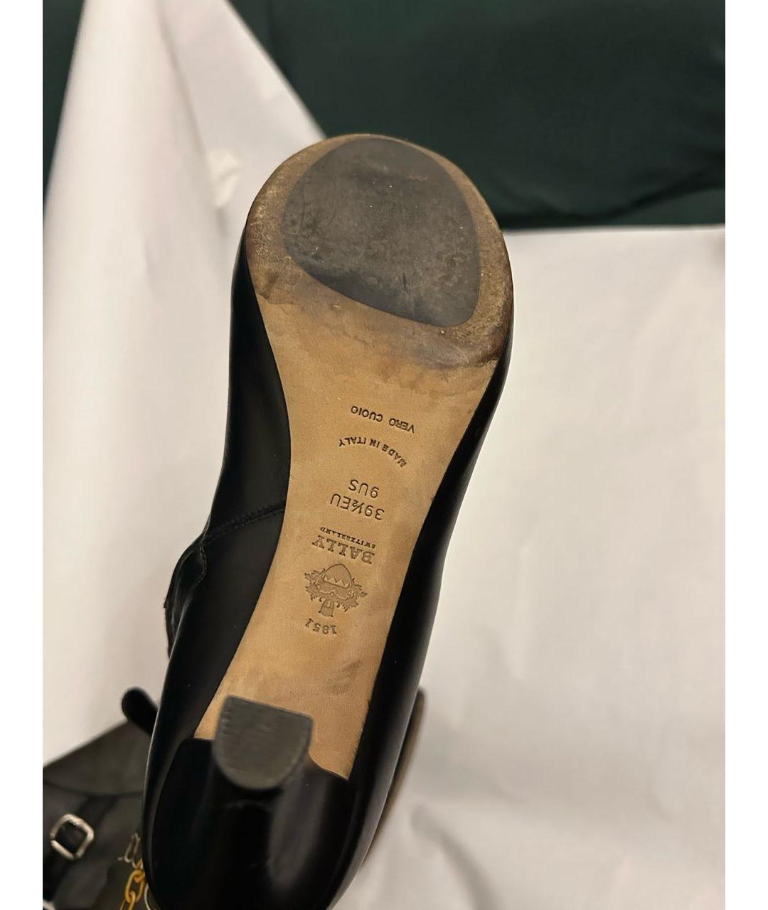 BALLY Серые кожаные ботильоны, фото 7