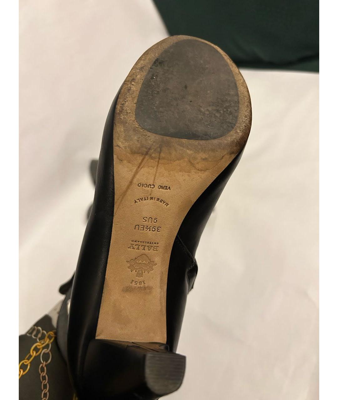 BALLY Серые кожаные ботильоны, фото 8