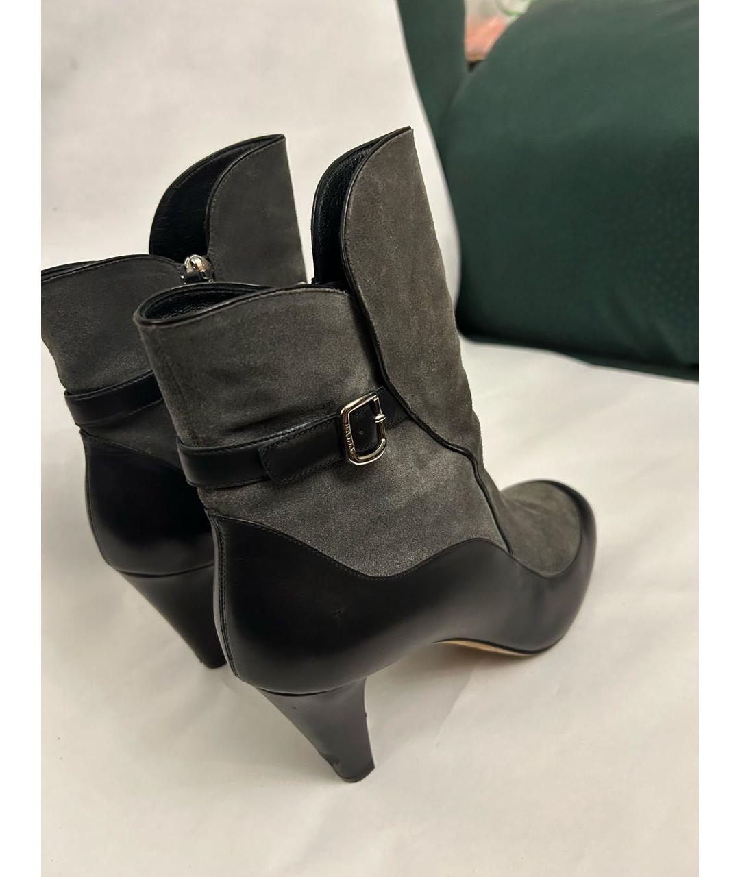 BALLY Серые кожаные ботильоны, фото 3