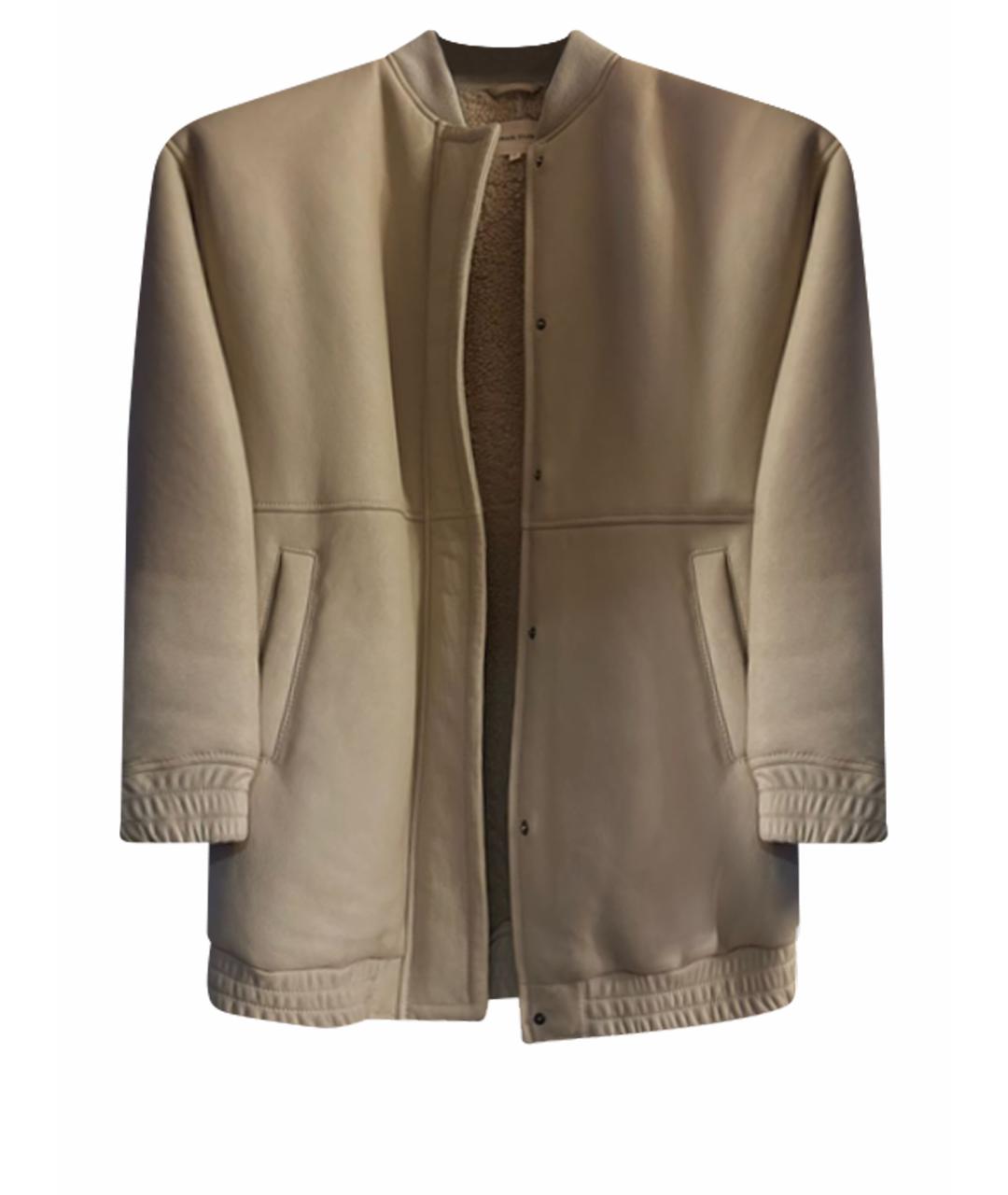 LOULOU STUDIO Бежевая кожаная дубленка, фото 1