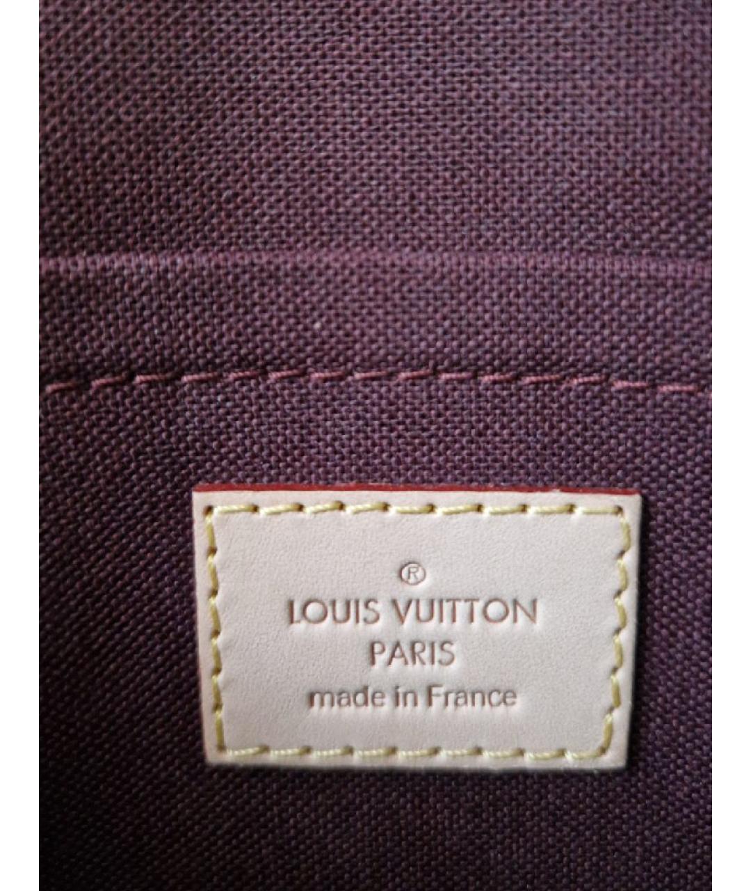 LOUIS VUITTON Коричневая кожаная сумка через плечо, фото 5