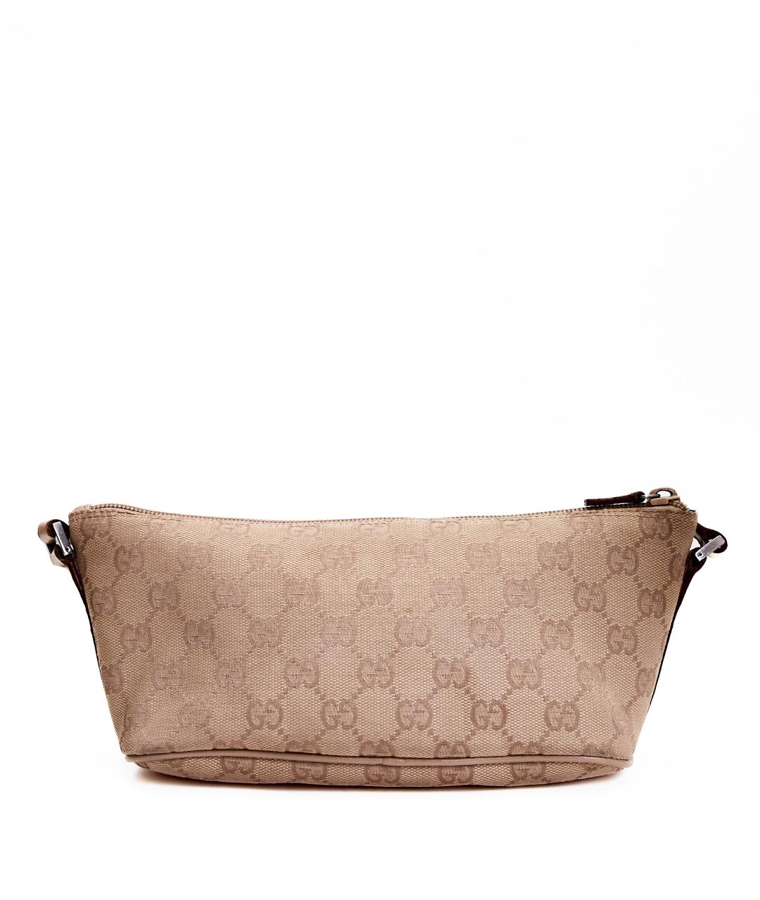 GUCCI Бежевая тканевая сумка с короткими ручками, фото 3