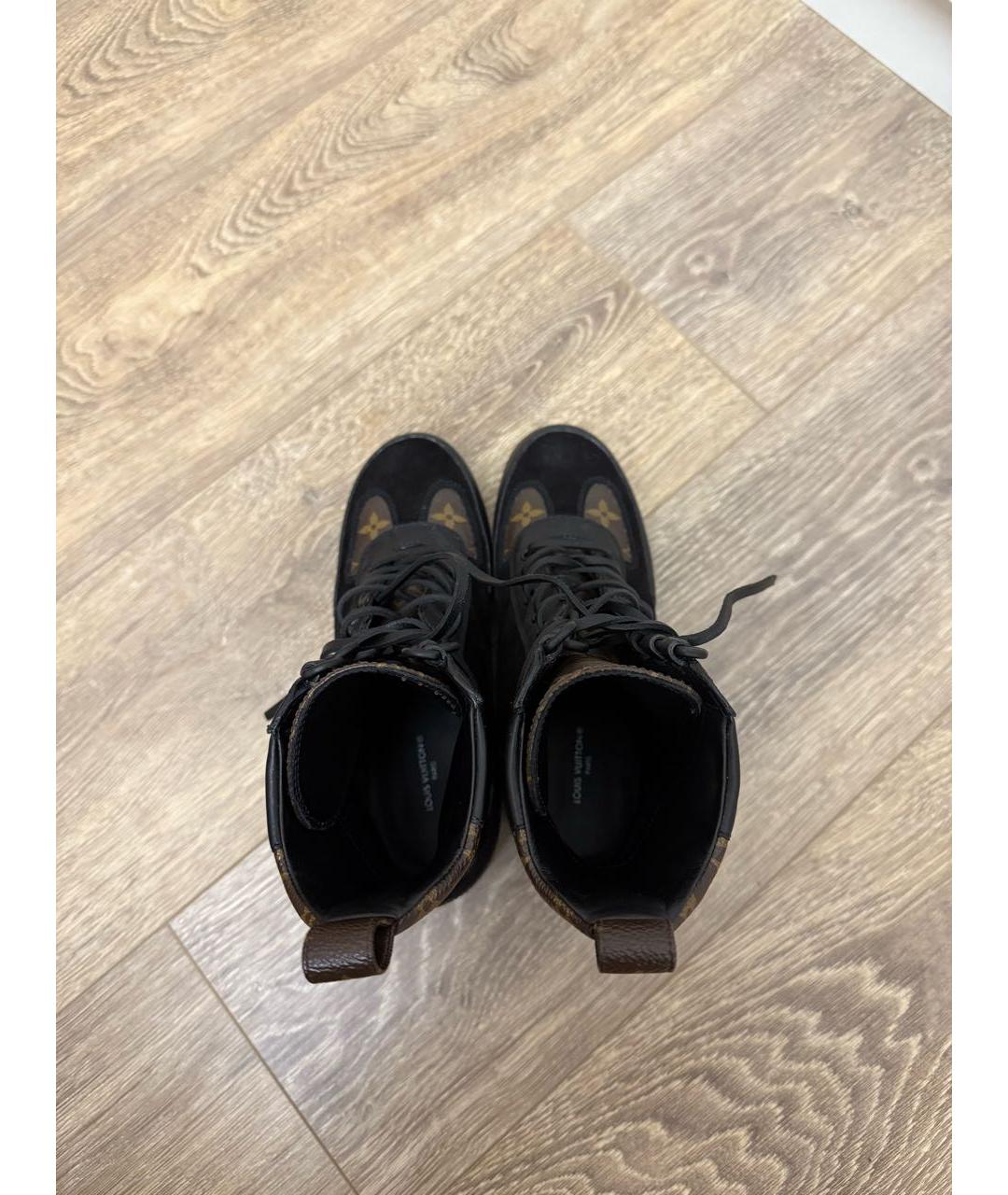 LOUIS VUITTON Коричневые кожаные полусапоги, фото 3