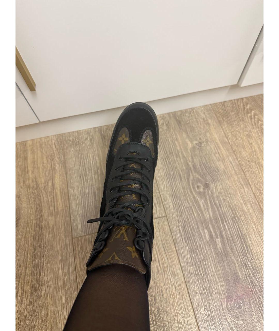 LOUIS VUITTON Коричневые кожаные полусапоги, фото 6