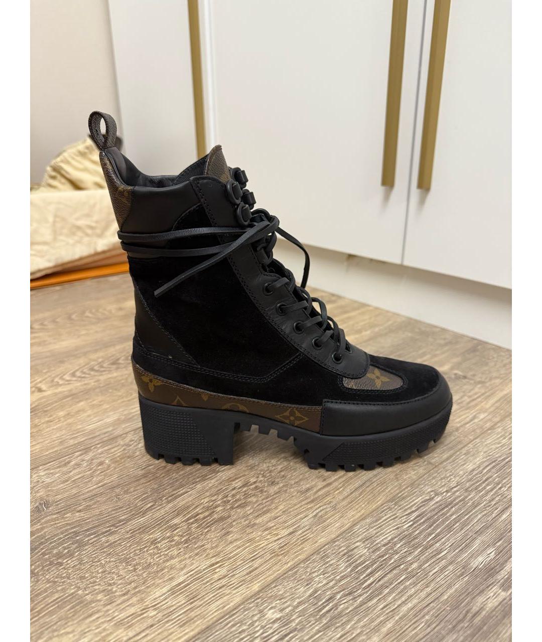 LOUIS VUITTON Коричневые кожаные полусапоги, фото 9