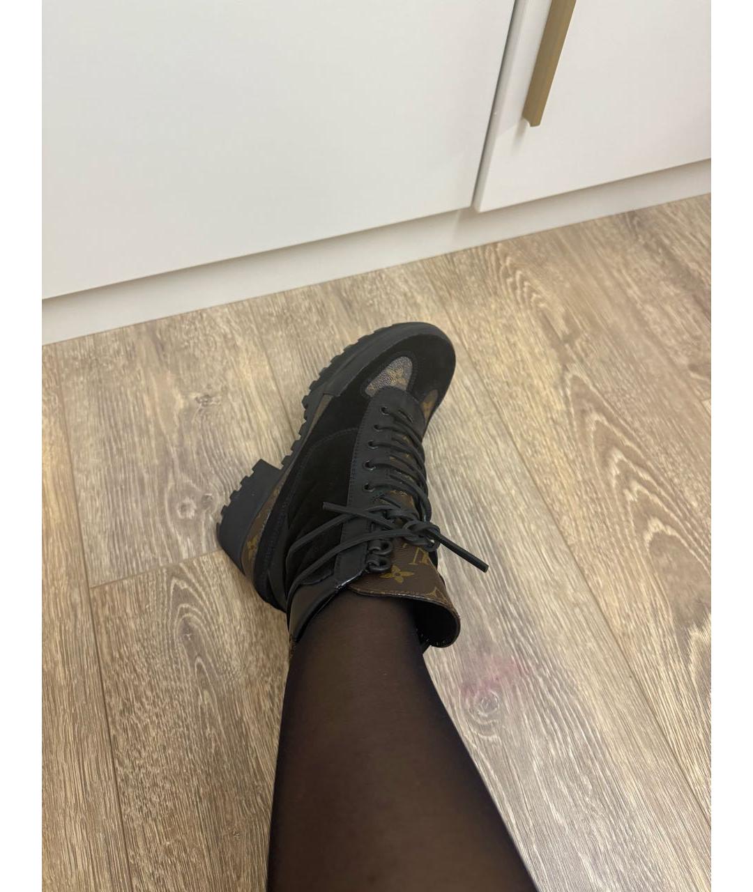 LOUIS VUITTON Коричневые кожаные полусапоги, фото 7