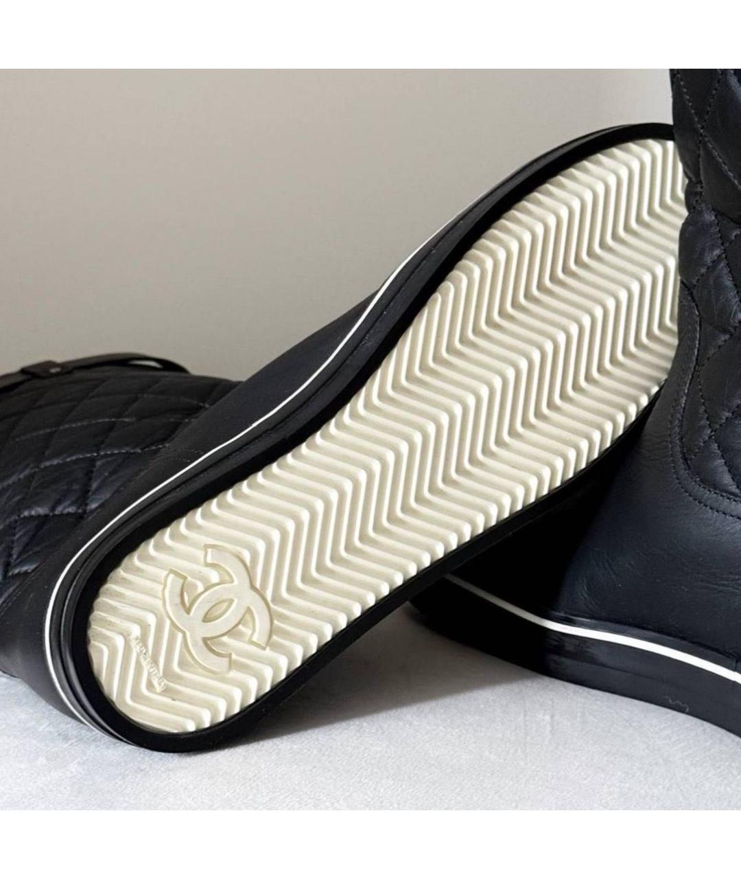 CHANEL Черные сапоги, фото 3