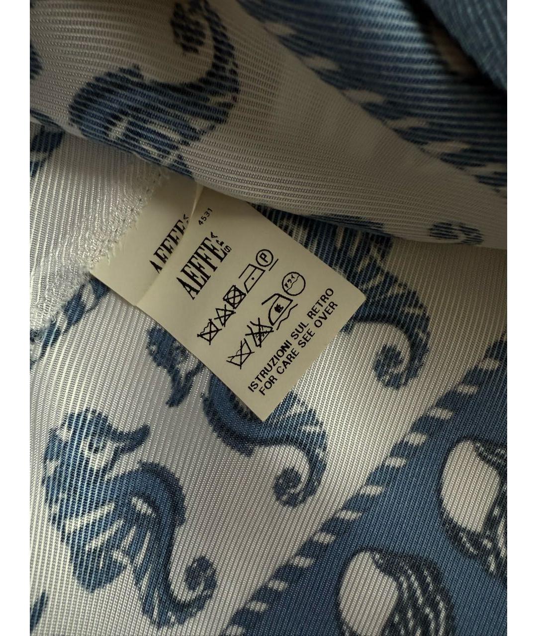 PHILOSOPHY DI ALBERTA FERRETTI Голубая шелковая блузы, фото 5