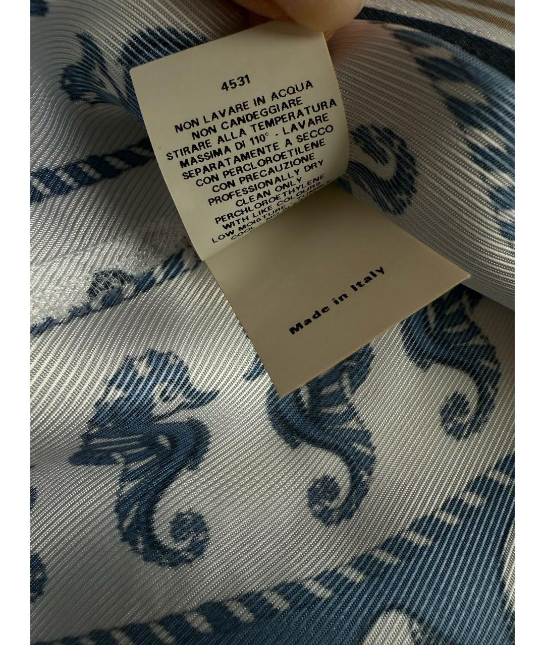 PHILOSOPHY DI ALBERTA FERRETTI Голубая шелковая блузы, фото 6